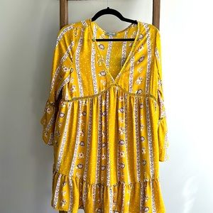 Small boho mini dress
